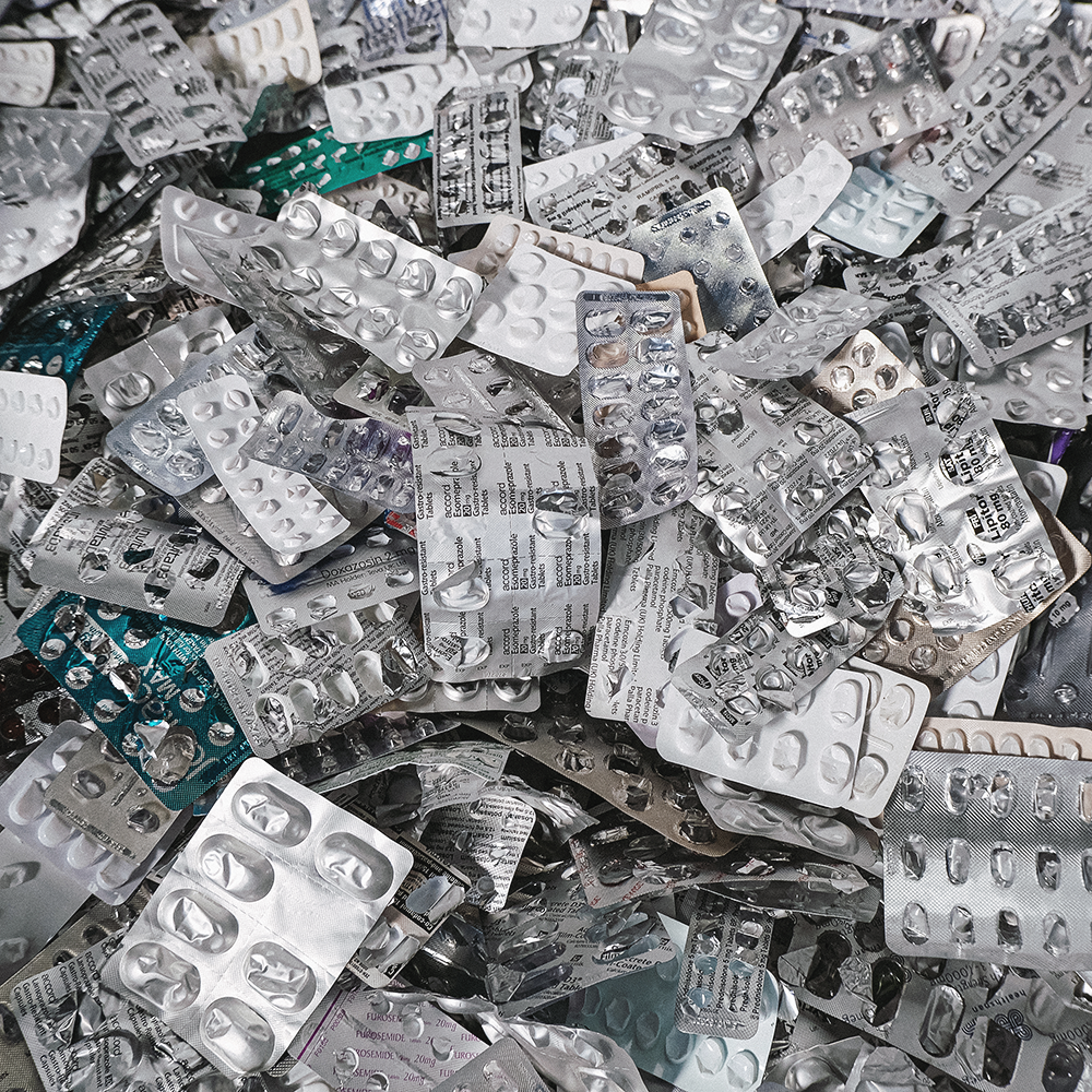 Empty Medicine Blister Packs