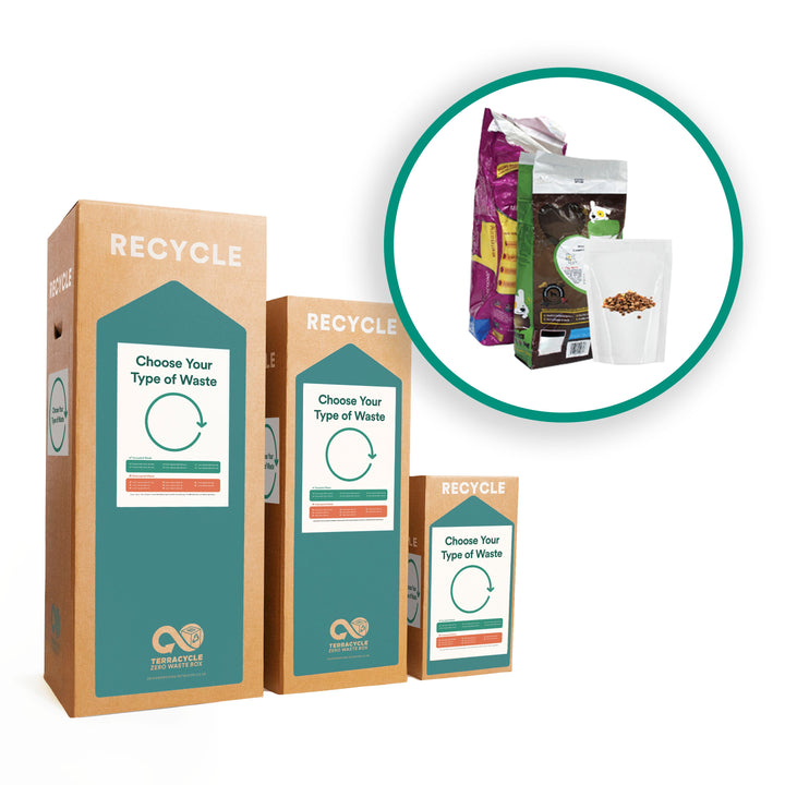 Recycle cat food pouches and dog food pouches