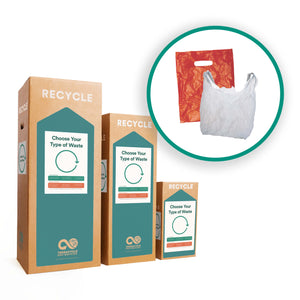 Recycle carrier bags and plastic sacks with this Zero Waste Box