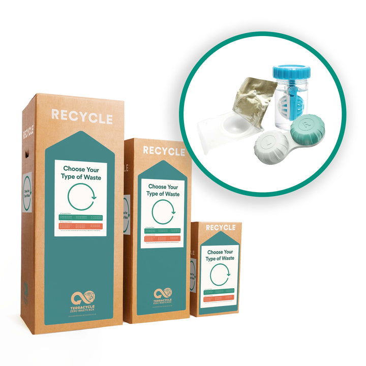 Recycle contact lenses and lens packaging with this Zero Waste Box