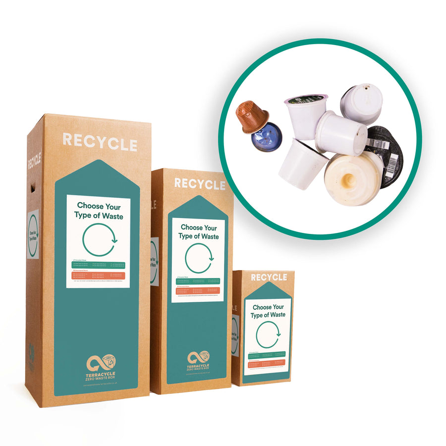 Recycle coffee pods and beverage capsules with Zero Waste Box