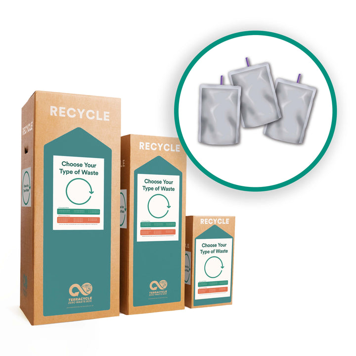 Recycle drink and spout pouches with this Zero Waste Box